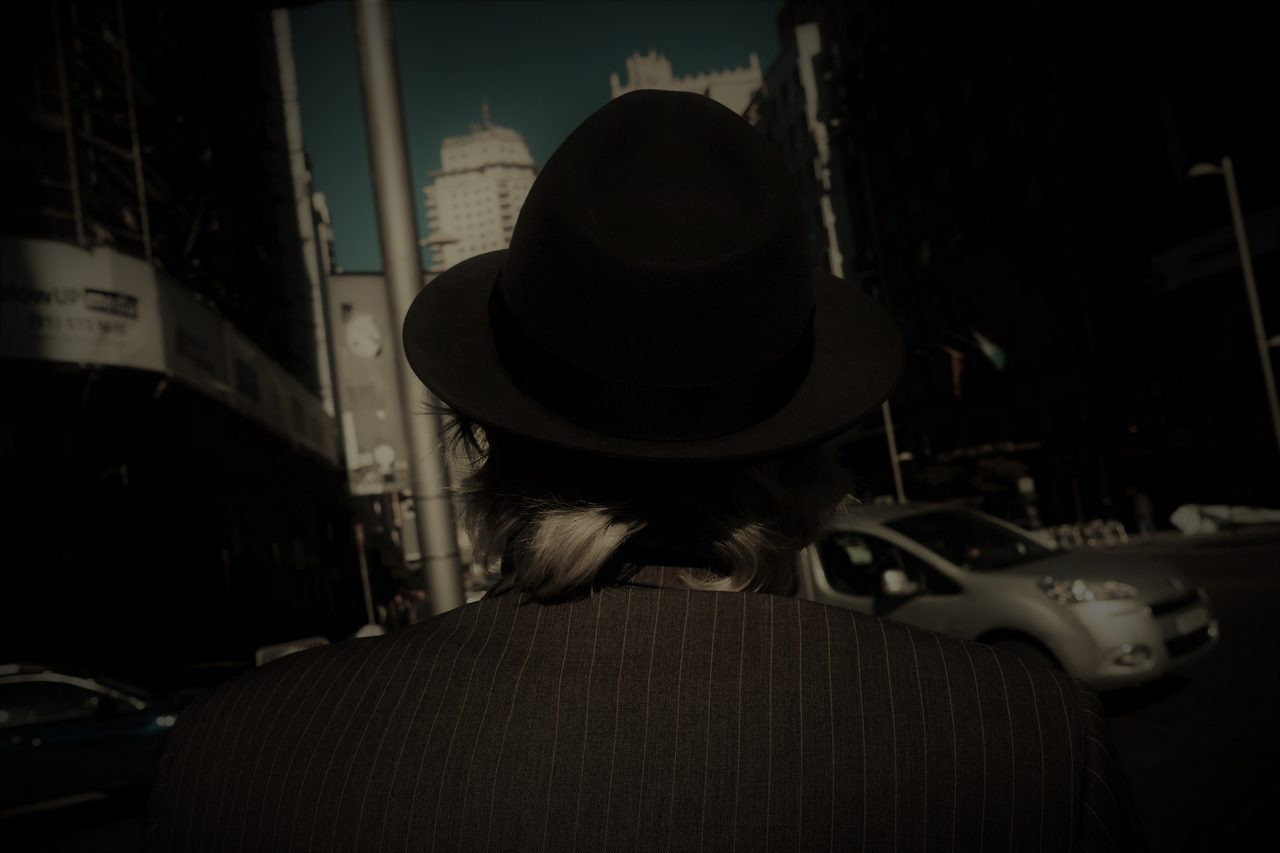 hat from behind gran via Street Photography Jon Bradburn